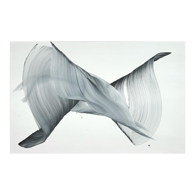 Contemporary Abstract Acrylic on Canvas "Secret in the Dark" by Nikolaos Schizas For Sale