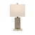 Name: Azure Smoke Accent Lamp Size: 19"H x 10"W x 7"D Organic, yet timelessly modern -- Azure is our solid textured glass...
