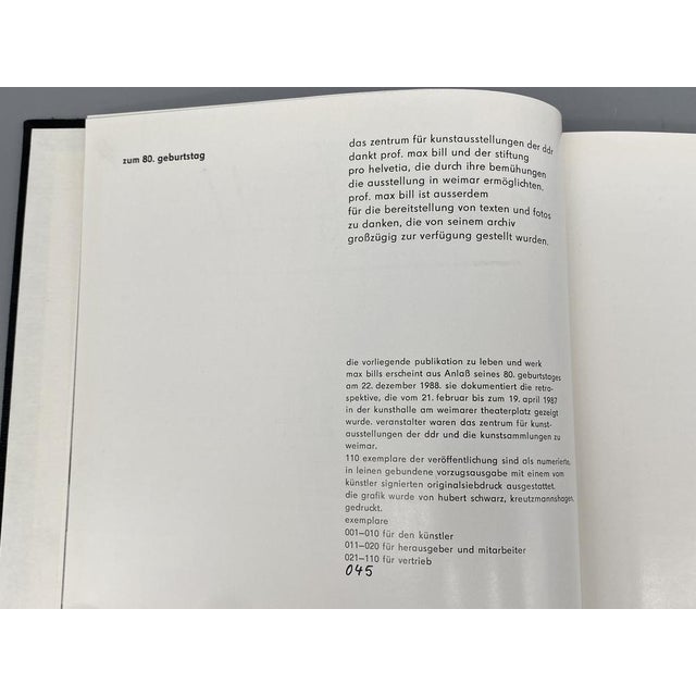 Max Bill, Geometric Composition, Screen Print, 1988 For Sale - Image 10 of 13