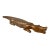 Large Hand Carved Dark Wood Alligator or Crocodile For Sale
