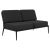 Cover Black Double Central Sofa by Mowee For Sale