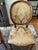 Stickley French Louis XVI Directors Style Medallion Silk Oval Back 8 Chairs and 4 Arm Chairs For Sale - Image 10 of 15