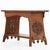 French Brutalist Style Carved Oak Table, C 1930 For Sale In Philadelphia - Image 6 of 7