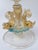 Early 20th Century Murano Glass 3 Dolphin Tazza Compote Rigadin Gold Polveri Attr Salviati For Sale - Image 5 of 16