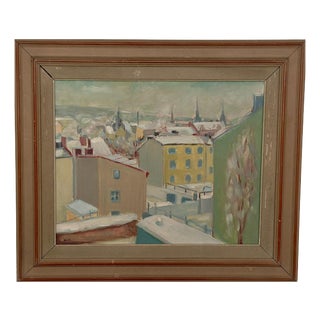 Malte Nyberg Tolf, Gothenburg, 1960s, Oil on Panel For Sale
