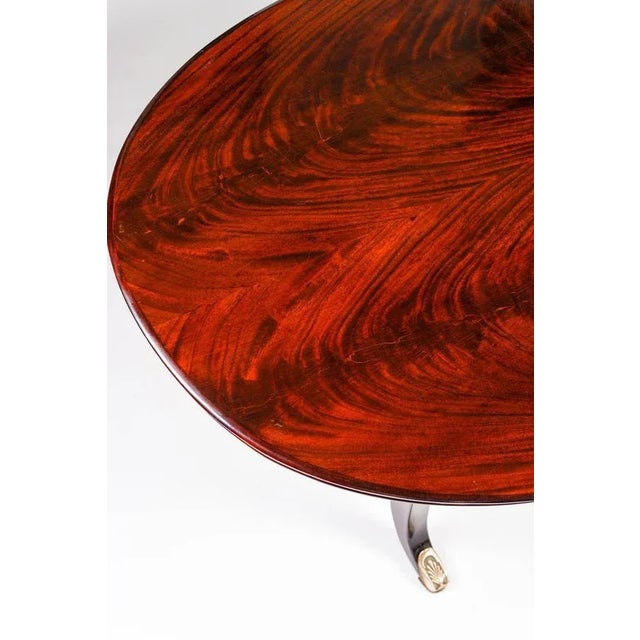 Gold Italian Mahogany Table in the Style of Paolo Buffa, 1950s For Sale - Image 8 of 17