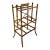 Antique Scorched Bamboo Magazine Rack For Sale