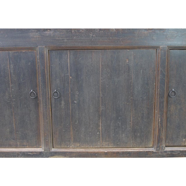 Wood Vintage Hand Made Reclaimed Wood Sideboard Cabinet 31 For Sale - Image 7 of 12