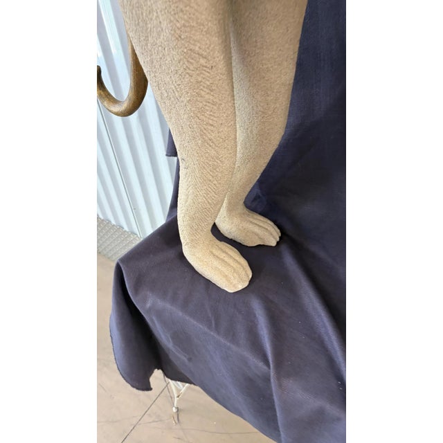 Pop Art 1980s Life Size Crouching Monkey Sculpture 28 X 39 For Sale - Image 3 of 5