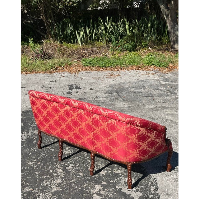 Vintage Regency Knot and Rope Sofa For Sale - Image 10 of 10