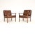 Vintage Scandinavian Leather Armchairs from Frederik Kayser, 1960s, Set of 2 For Sale - Image 14 of 14