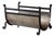 Vintage Iron and Steel Fireplace Log Holder For Sale