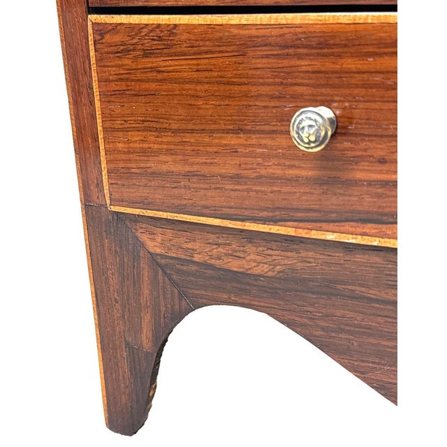Georgian Rosewood Miniature Chest of Drawers, 1820 For Sale - Image 6 of 12