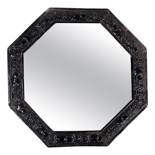 Wood Dark Wood Mirror, 1890s For Sale - Image 7 of 7