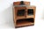 Antique Dutch Art Deco Amsterdam School Tea Display Cabinet in Oak and Marble, 1920s For Sale - Image 3 of 18