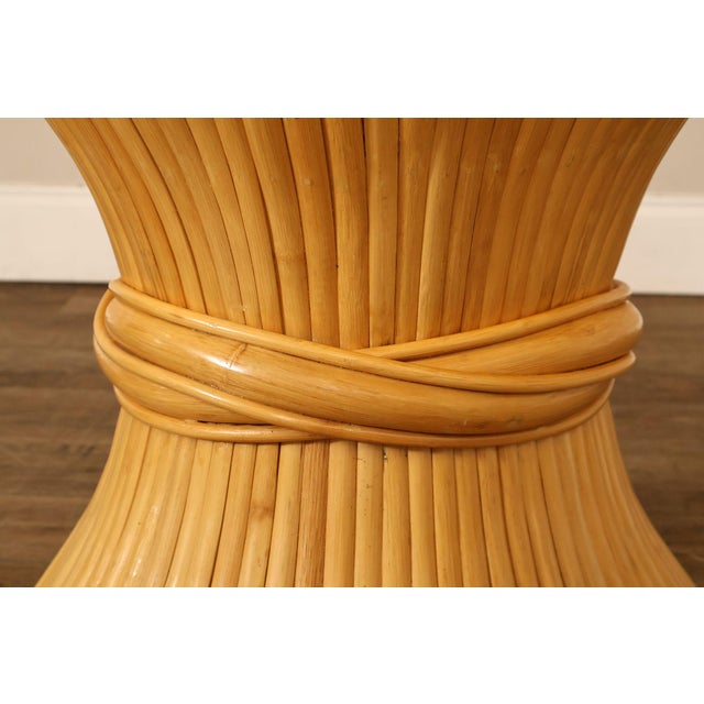 Vintage Pair of Wheat Sheaf End Tables For Sale - Image 15 of 18