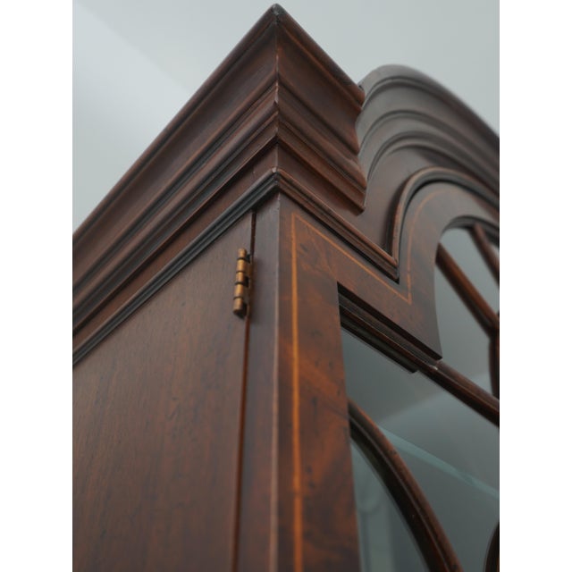 Henredon Dome Top Mahogany China Cabinet For Sale - Image 11 of 18
