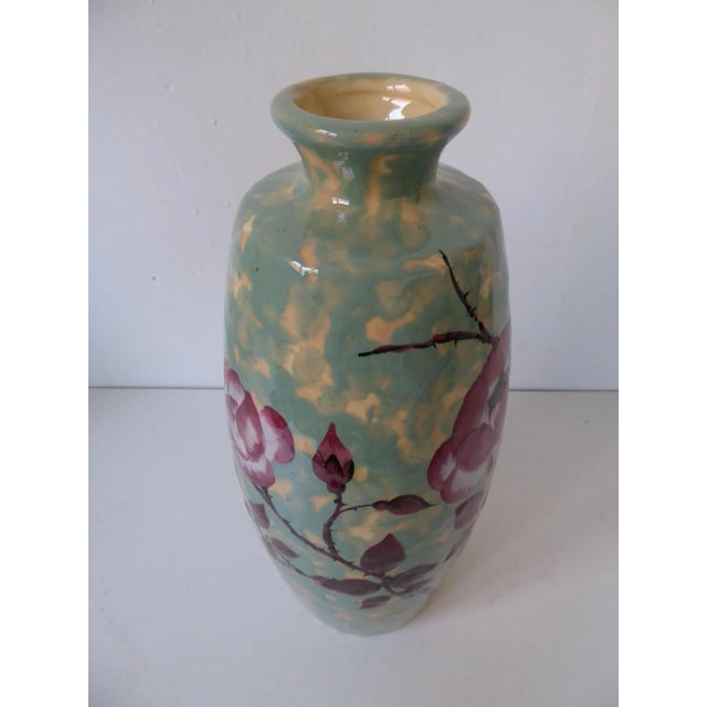 High Art Deco French Ceramic Vase by Dargyl For Sale - Image 11 of 11