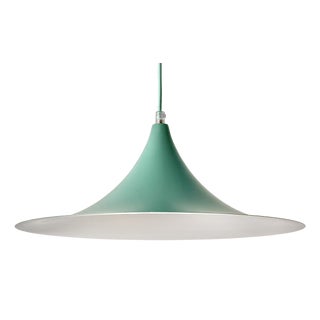 Turquoise Semi-Pendant by Claus Bonderup & Torsten Thorup for Lyfa, Denmark, 1968 For Sale
