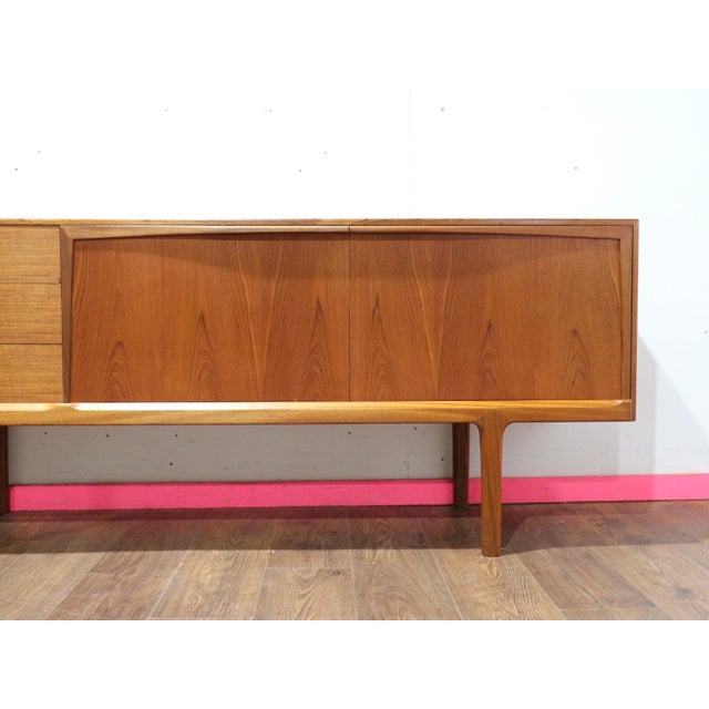 1960s Mid Century Modern Vintage Teak Credenza Sideboard by McIntosh For Sale In Greensboro - Image 6 of 15