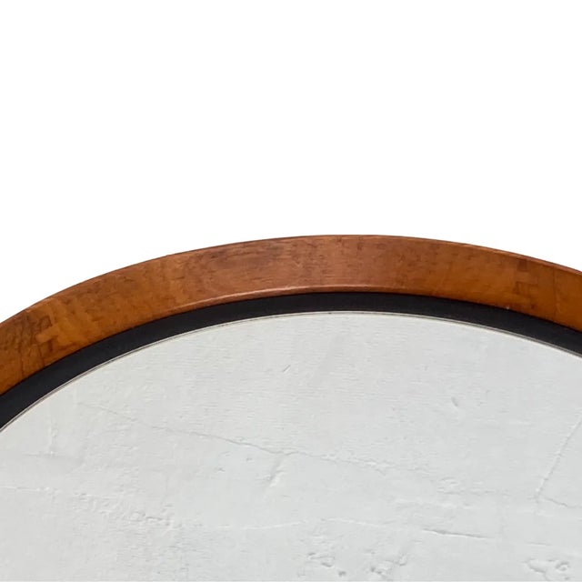 Luxus Scandinavian Teak Mirror by Uno & Östen Kristiansson for Luxus For Sale - Image 4 of 11
