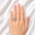 Modern 18K White Gold Fancy Brownish Pink Diamond Engagement Ring Band For Sale - Image 3 of 3