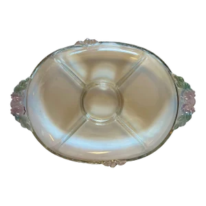 Vintage Crystal Oval 5 Part Relish Tray by Mikasa