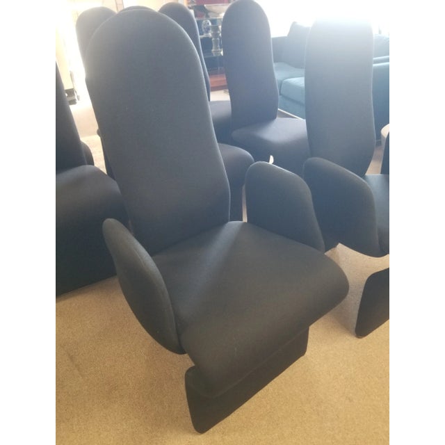 Textile 1980s Roger Rougier Chairs - Set of 8 For Sale - Image 7 of 9