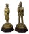 Bronze Statues of a Traffic Policeman and Policewoman on a Wooden Base, 20th Century, Set of 2 For Sale