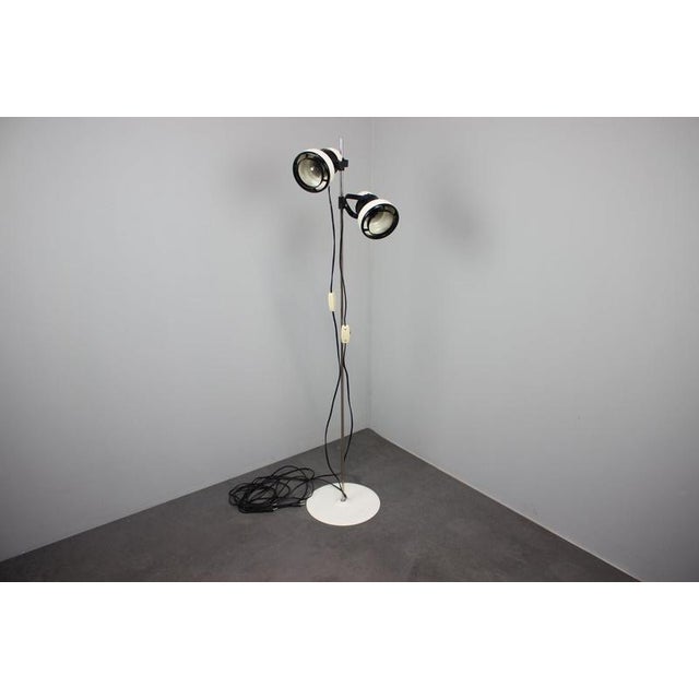 Metal Vintage Space Age Hungarian Adjustable Floor Lamp, 1970s For Sale - Image 7 of 11