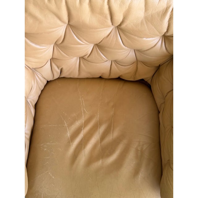 1970s 1970s ‘Pedro’ Armchairs Attributed to Gunnar Kentemo in Tan- Pair For Sale - Image 5 of 16