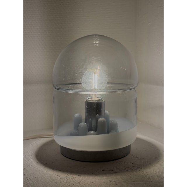 Space Age Italian Murano Glass Table Lamp, 1970s For Sale - Image 4 of 8
