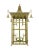 English Regency-style gilded tower double light chandelier.English Regency style (20th century) gilded pagoda-shaped...