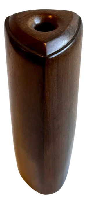 Vintage Walnut Hand Crafted Kaleidoscope by Carol and Tom Paretti, 1989