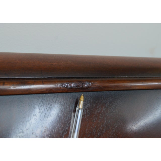 Henredon Mahogany Sleigh Queen Bed For Sale - Image 14 of 16