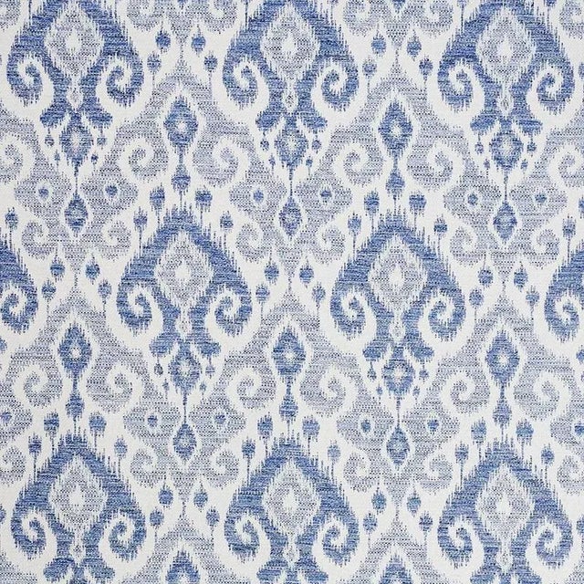 Sample - Schumacher Dedra Performance Fabric in Indigo For Sale