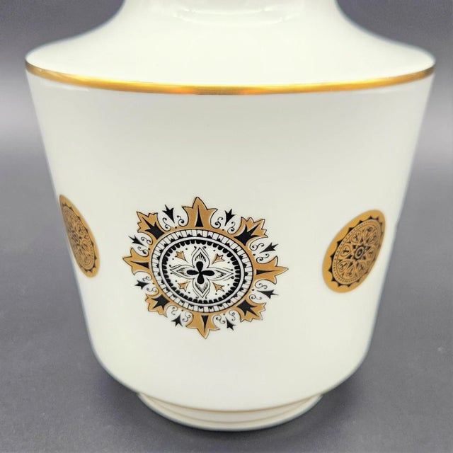 Vintage Porcelain Vase from Edelstein, 1950s, in Flawless conditions. Designed 1950 to 1959 This piece has an attribution...