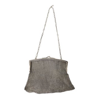 Early 20th Century Tiffany & Co. Sterling Silver Ladies Evening Bag Purse For Sale