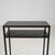 21st Century Poland Blackened Iron Black Metal-Framed Side Table With Glass Top And Shelf For Sale - Image 11 of 11