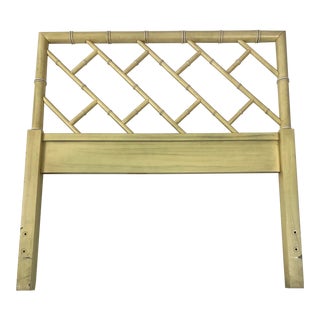1960s Henry Link "Bali Hai" Faux Bamboo Single Headboard For Sale