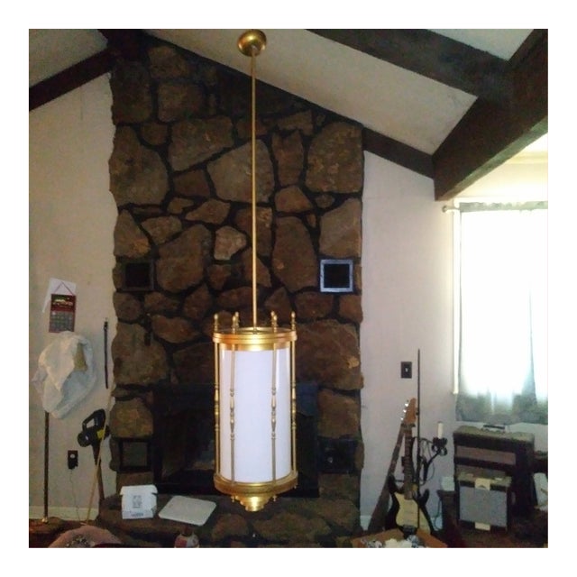 Stylish and gorgeous mid century gothic light perfect for auditoriums, lobbies or special homes with high ceilings. With...