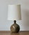 Vintage small scale ceramic lamp, France. This green / brown ceramic lamp is the perfect little lamp to add charm to your...