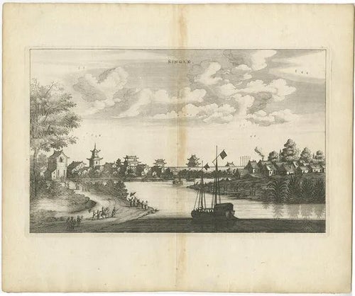Nieuhof, City of Single in China, 1666, Paper