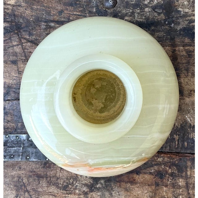 Mid-Century Modern Vintage Stone Onyx Vase For Sale - Image 3 of 18