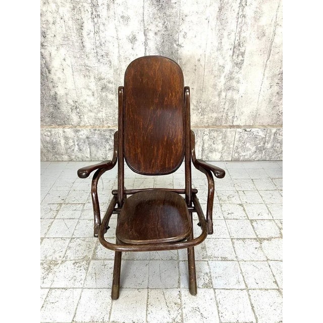 Vintage Bentwood Folding Armchair For Sale - Image 4 of 9