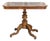 Italian 19th Century Walnut and Mahogany Center Table with Floral Marquetry For Sale