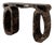 Emperador Brown Marble Soie Console by Esther Knopfler For Sale