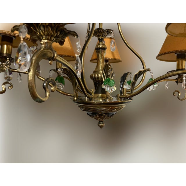 Art Nouveau Chandelier, 1990s For Sale - Image 9 of 11