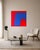 Textile Bodasca, Red and Blue Osmosis, 2026, Acrylic Painting on Canvas For Sale - Image 7 of 10