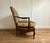 Late 18th Century Pair of French Bergère Chairs With Matching Ottoman - Custom Silk Upholstery For Sale - Image 4 of 13